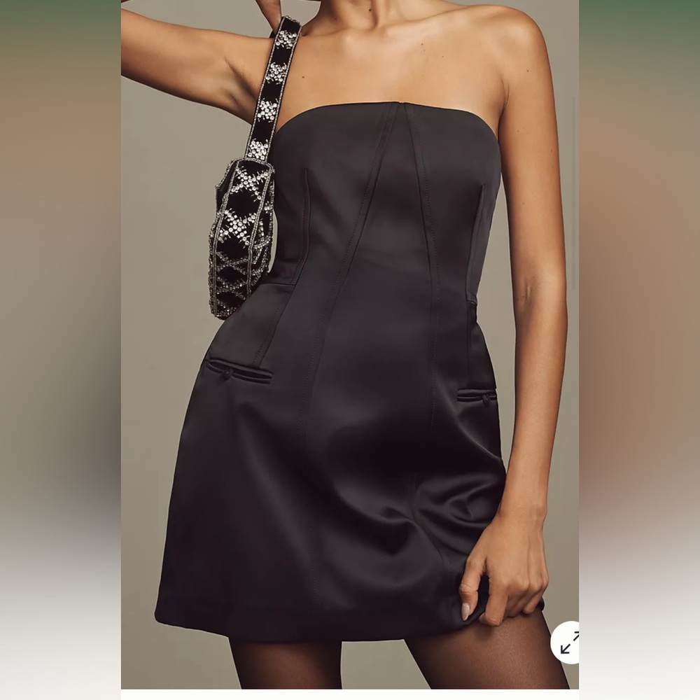 NTW Anthropologie Sculpted Mini Dress